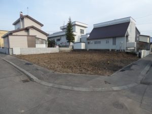 売土地　厚別東1条4丁目　角地